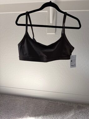 Athleta Brown Double-Strap Sports Bralette